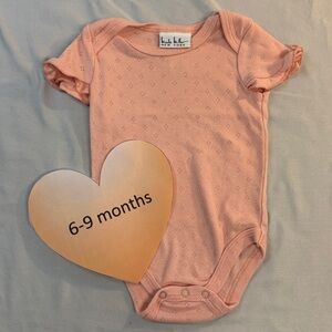 Nicole Miller - Peach Kids Short Sleeve One Piece Onesie/top